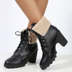 Sophie Paris I Chic Bottes d'hiver à lacets