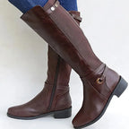 Étienne | Bottes en cuir à talon épais