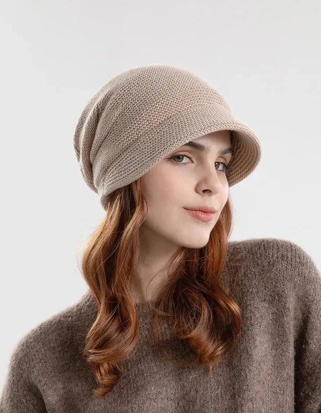 Sophie Paris l Chapeau en velours tricoté