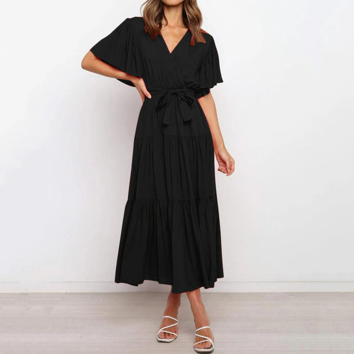 Léa Blanchet® | Robe maxi à col en V