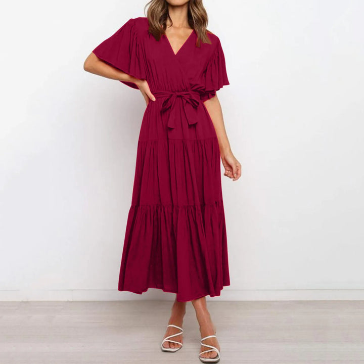 Léa Blanchet® | Robe maxi à col en V