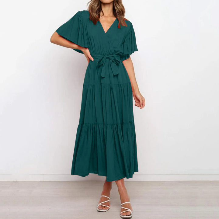 Léa Blanchet® | Robe maxi à col en V