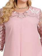 Sophie Paris I Plus Size Robe à fleurs brodées