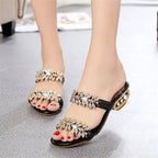 Sandales Femme À Strass Confortables