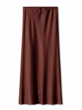 Sophie Paris I Jupe longue en satin taille haute