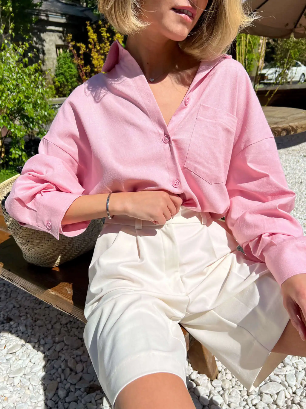 Sophie Paris I Short d'été à taille haute pour femmes