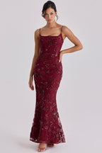 Robe longue élégante sans manches pour femmes