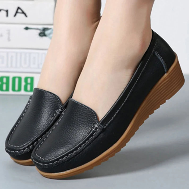 Sophie Paris I Chaussures de Bureau Confortables avec Semelle Compensée