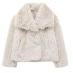 Veste courte en fausse fourrure luxueuse – Chic et confortable
