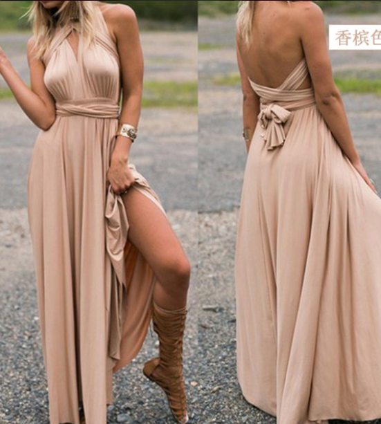 Robe extensible multifonctionnelle enveloppante