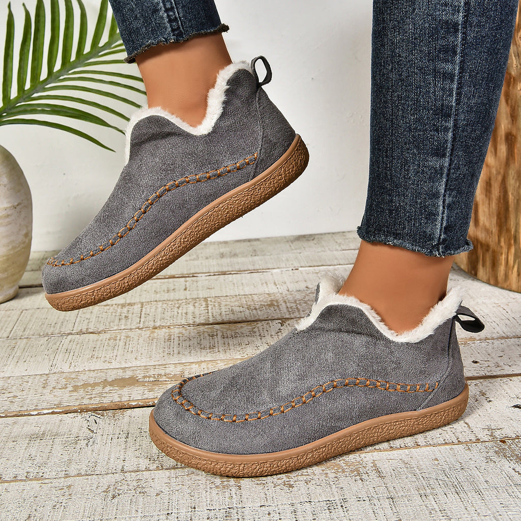 Bottes d'hiver thermiques ultra confortables antidérapantes pour femmes