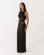 Robe maxi sans manches Liliana à imprimé floral