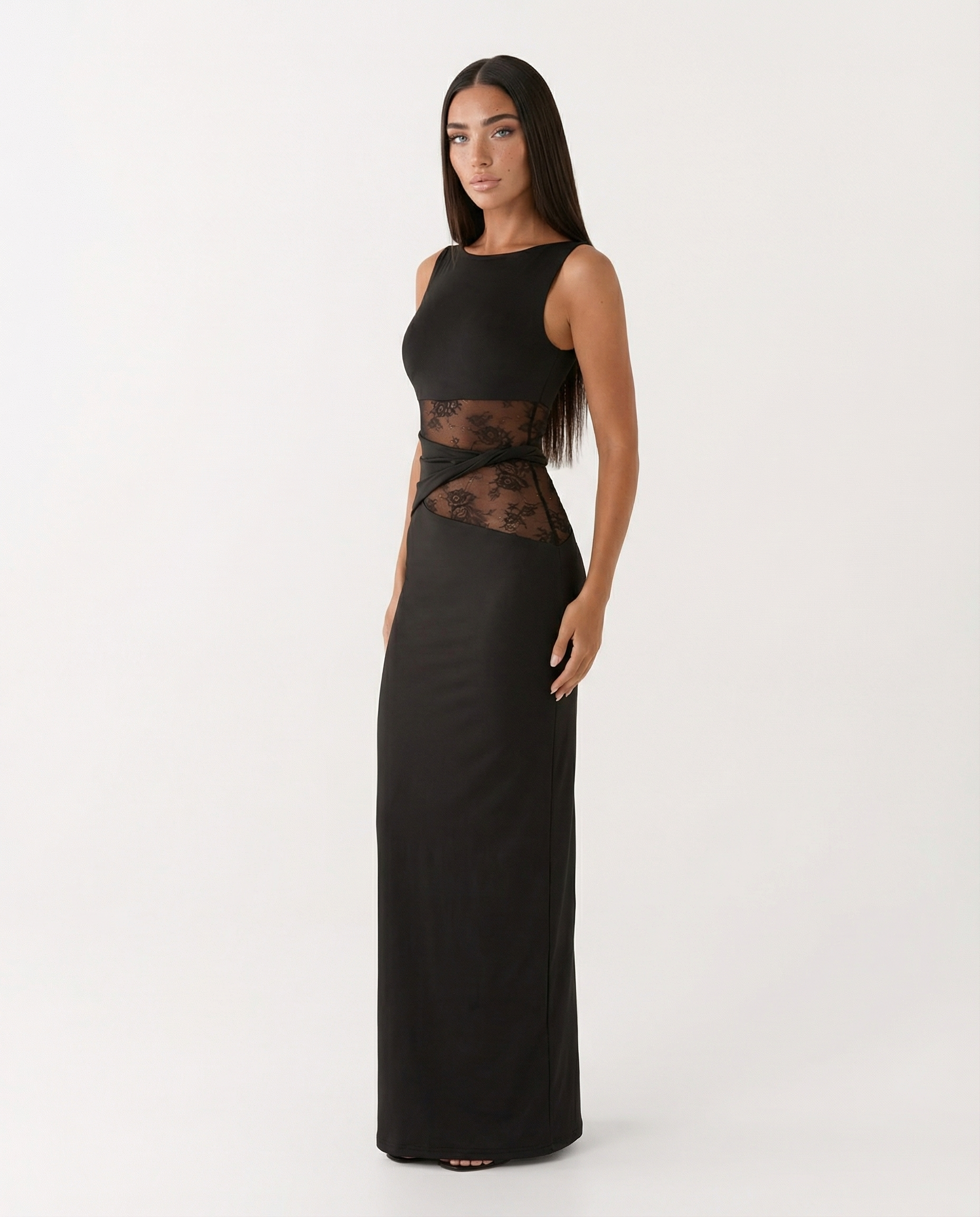 Robe maxi sans manches Liliana à imprimé floral