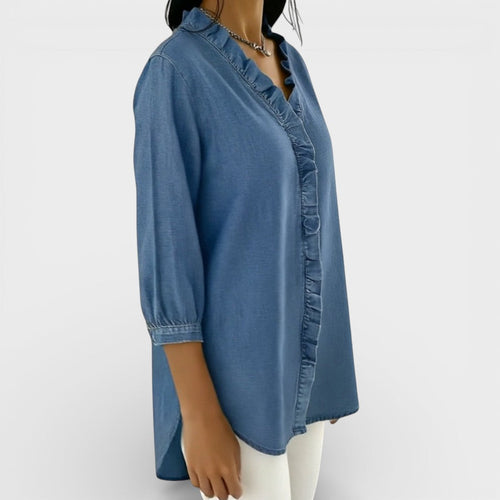 ChicRuffle - Blouse élégante à volants
