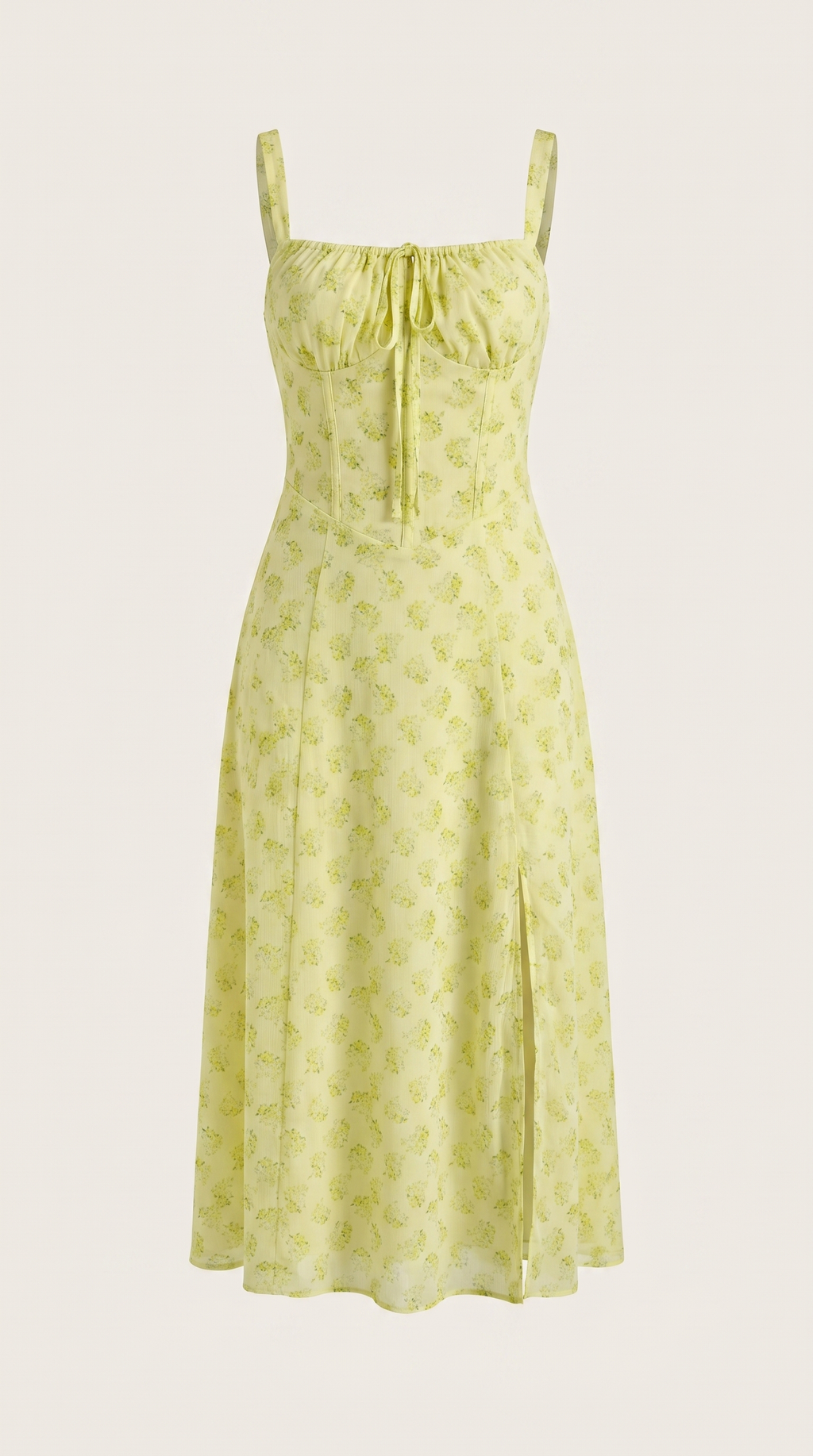 Robe midi fleurie pour femmes, idéale pour les invitées de mariage