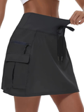 Jupe courte stretch confortable avec short intégré pour femme