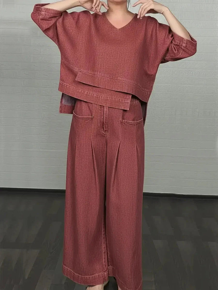 Ensemble décontracté en jean deux pièces