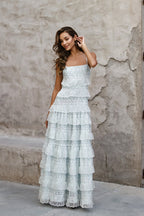 Robe maxi col V imprimée femme, style estival et féminin