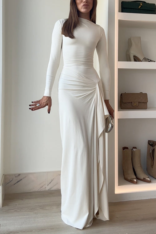 Robe de soirée élégante fluide pour occasions spéciales