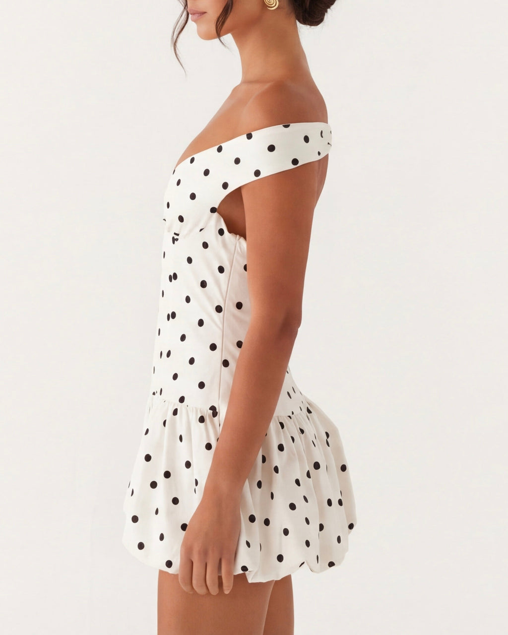 Robe mini sans manches Mesaro avec ourlet festonné