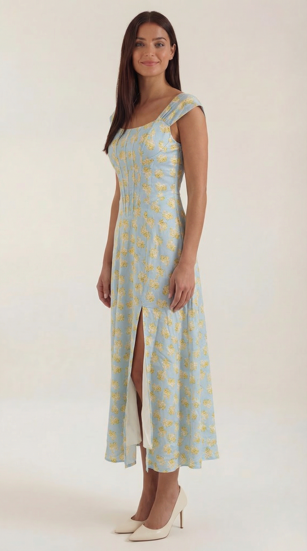 Robe corset midi femme tenue invité mariage