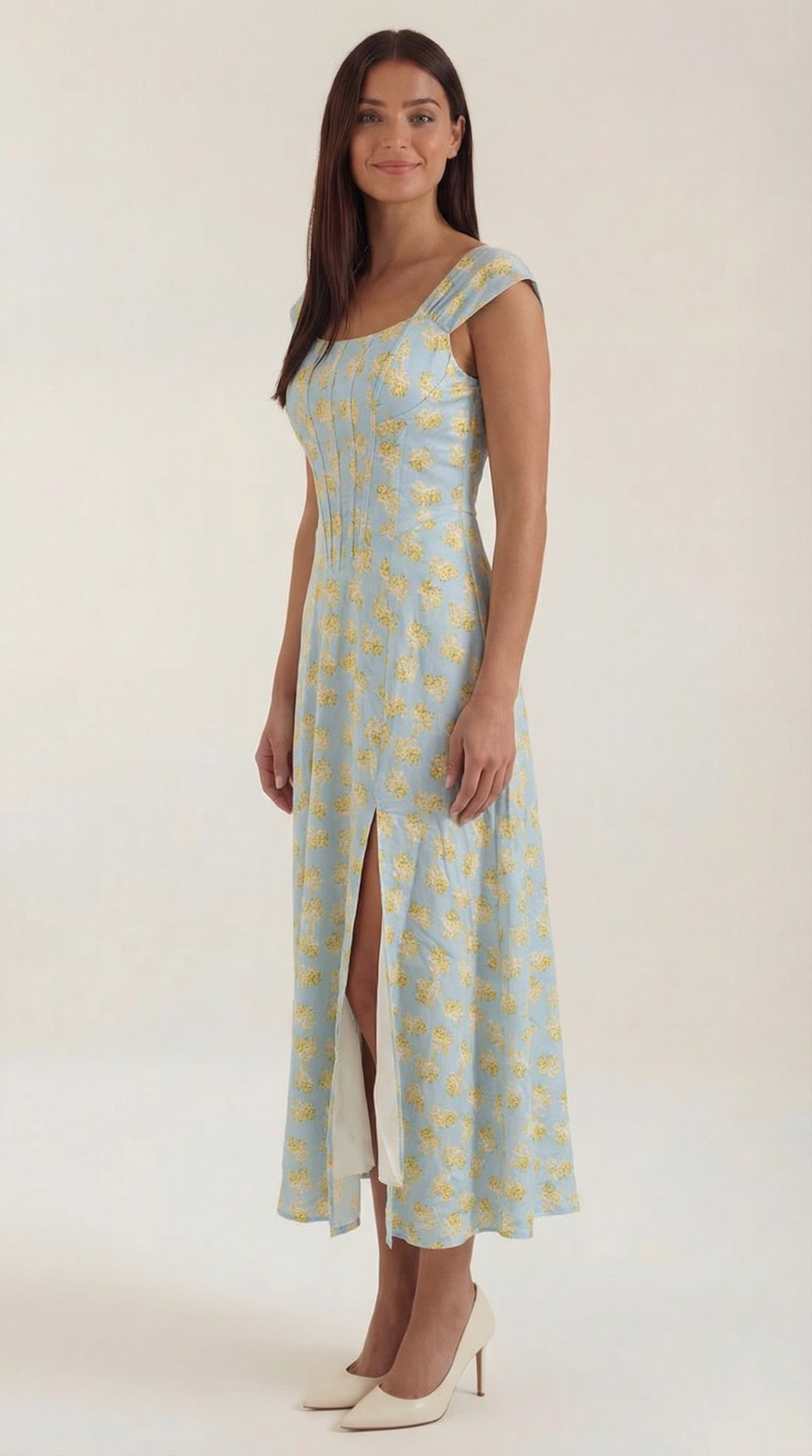 Robe corset midi femme tenue invité mariage