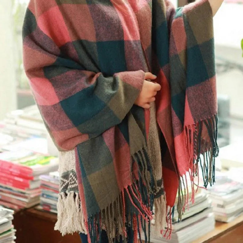 Écharpe douce en cachemire, accessoire léger, chaud et confortable