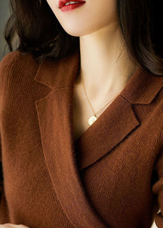 Pull en tricot à manches longues confortable