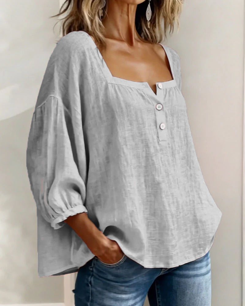 Blouse en lin légère pour femmes