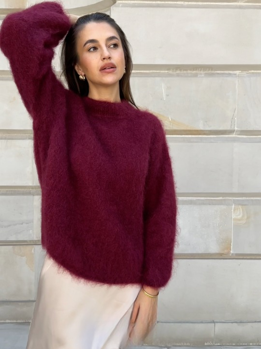 Pull en maille Mohair doux et confortable