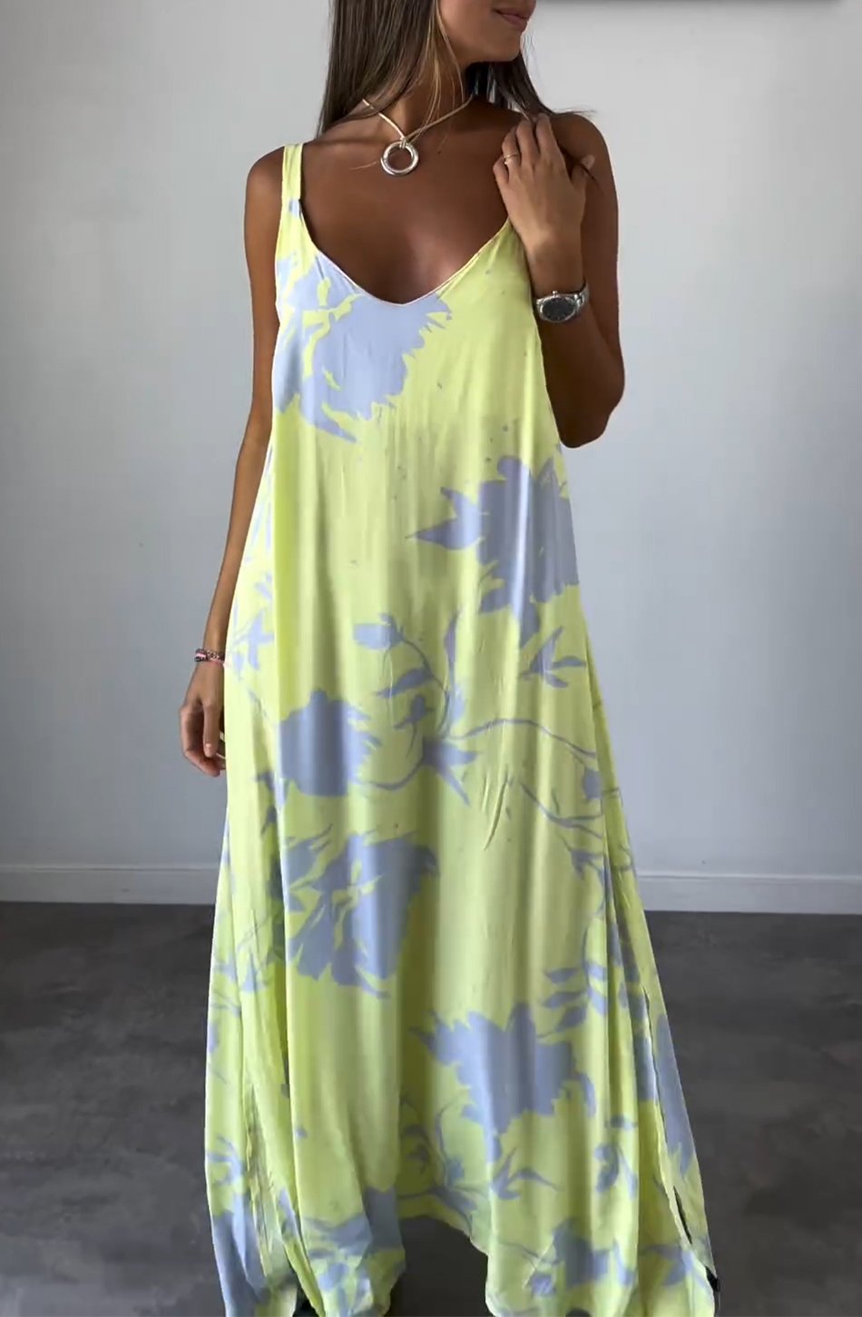Robe féminine tendance imprimée