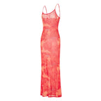 Robe maxi fleurie d'été pour femmes, sans manches, style bohème