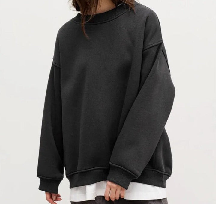 Pull en maille surdimensionné confortable pour superposition décontractée