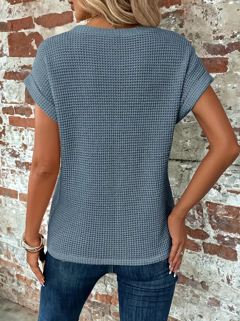T-shirt décontracté à manches courtes pour femmes