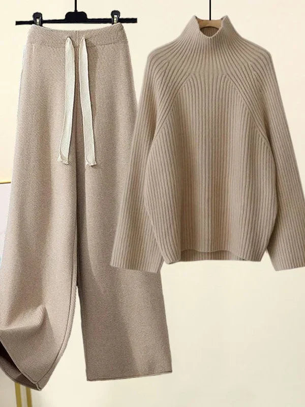 Ensemble de tricot douillet pour les loisirs d'automne et d'hiver