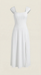 Robe corset midi femme tenue invité mariage