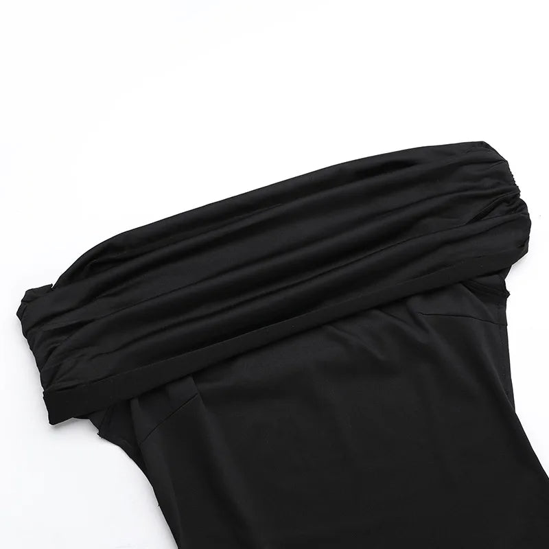 Robe maxi dos nu sans bretelles pour femmes