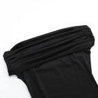 Robe maxi dos nu sans bretelles pour femmes
