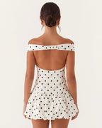 Robe mini sans manches Mesaro avec ourlet festonné
