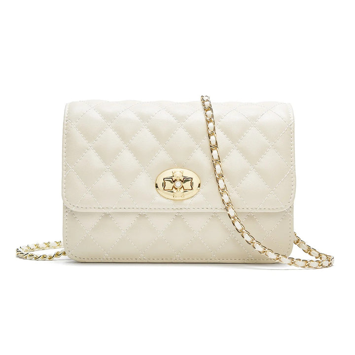 Fleur Rousse® | Sac Matelassé à Chaîne Dorée Élégante