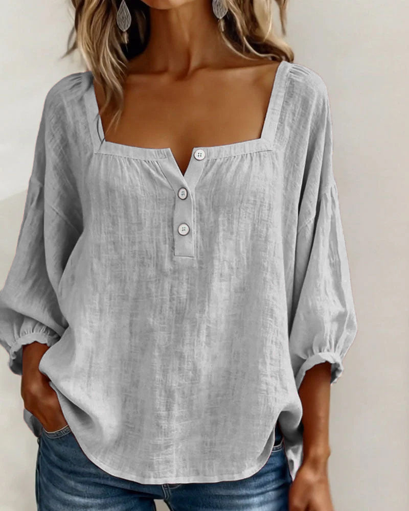 Blouse en lin légère pour femmes