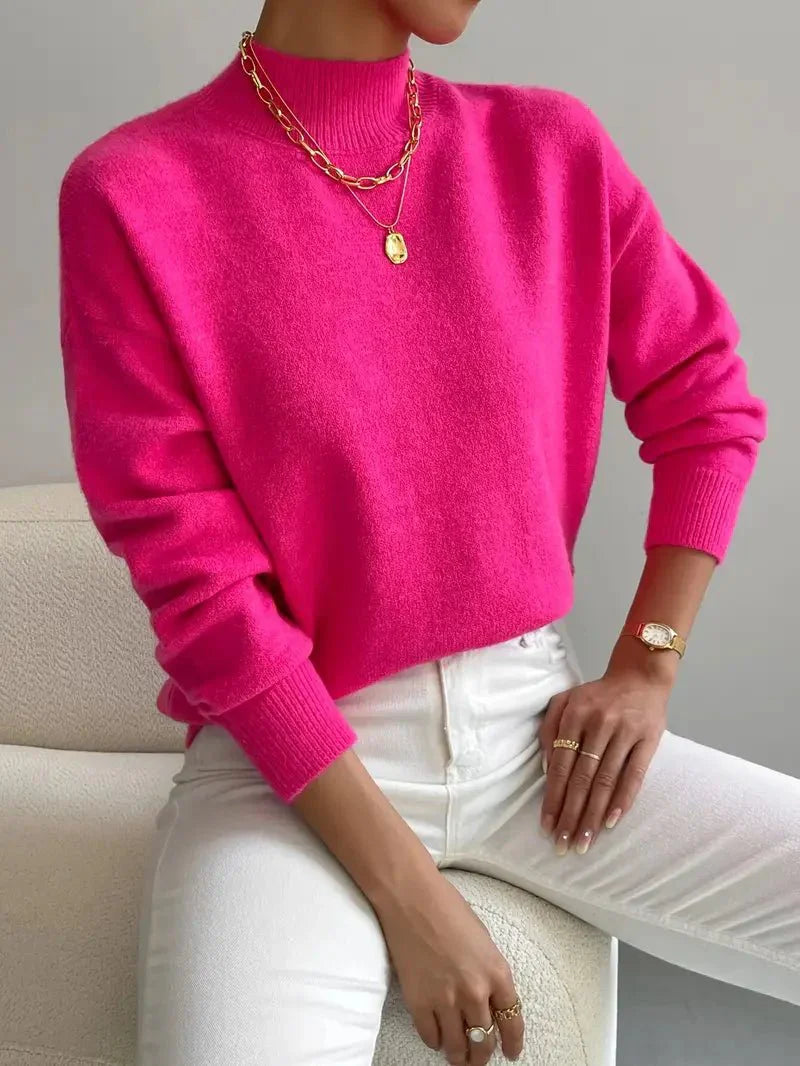 Pull col roulé élégant et confortable
