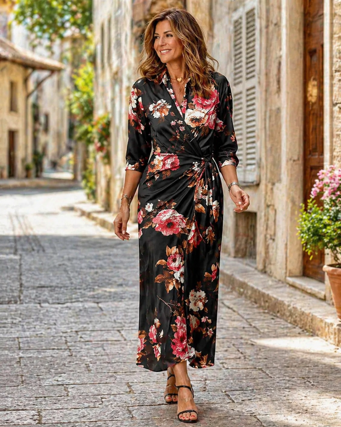 Robe Maxi Imprimée pour Femme