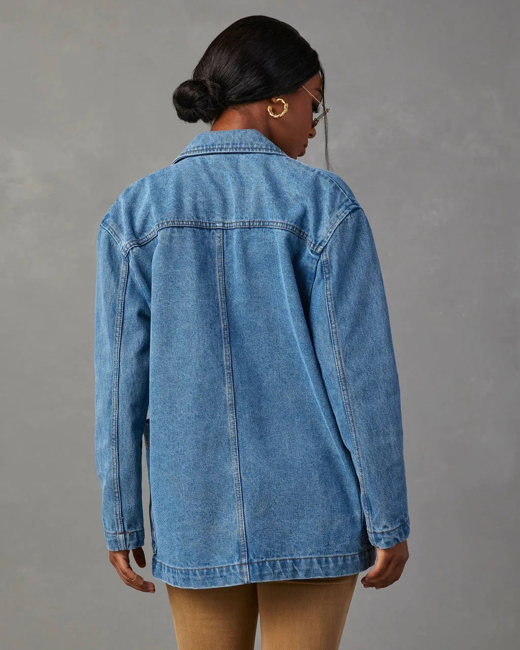 Veste Blazer en Denim Stylée pour Femmes