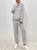 Ensemble de survêtement tricoté deux pièces pour femme