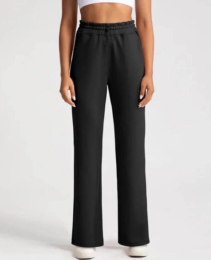 Léa Blanchet® | Pantalon droit fluide taille élastique