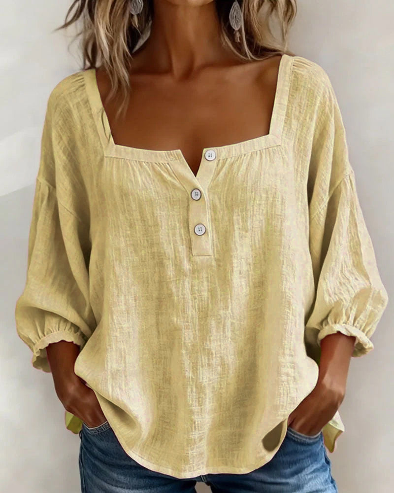 Blouse en lin légère pour femmes