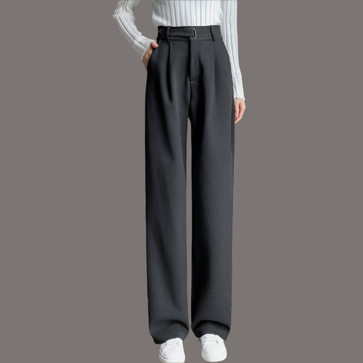 Léa Blanchet® | Pantalon tailleur à pinces taille haute