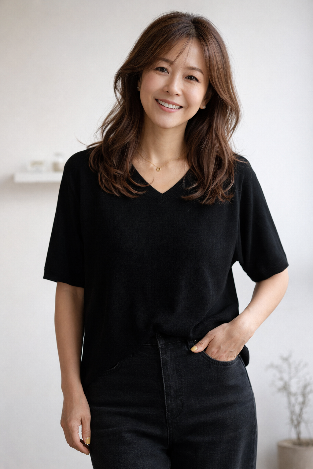 Chemise à manches longues Amélie pour femmes