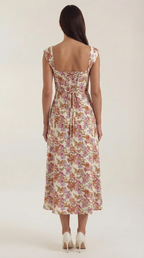 Robe corset midi femme tenue invité mariage